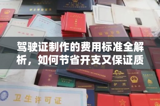宣恩驾驶证制作的费用标准全解析，如何节省开支又保证质量？