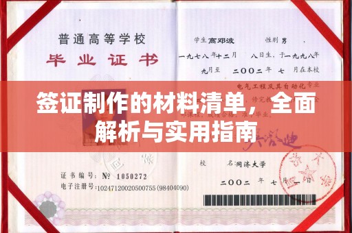青田签证制作的材料清单，全面解析与实用指南